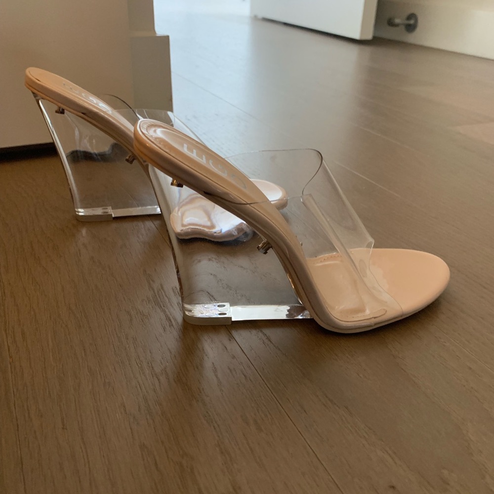 Brand new clear wedges